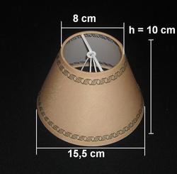 A260 - śred. 15,5 cm - na żarówkę świecową i małą kulkę 