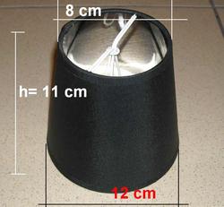 A440 - 12 cm średnica - na żarówkę świecową i małą kulkę