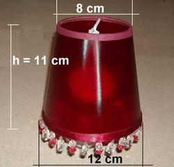 A462 - 12 cm średnica - na żarówkę świecową i małą kulkę