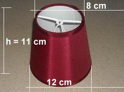 A275 -12 cm średnica - na żarówkę świecową i małą kulkę
