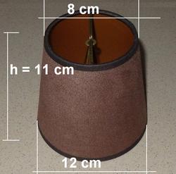 A490 - 12 cm średnica - na żarówkę świecową i małą kulkę