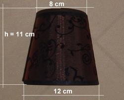 A144 - 12 cm średnica - na żarówkę świecową i małą kulkę