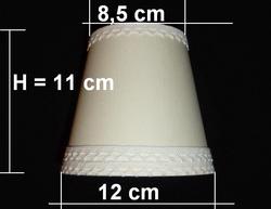 A550C - śred. 12 cm - na żarówkę świecową i małą kulkę