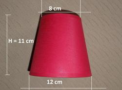 A081 - 12 cm średnica - na żarówkę świecową i małą kulkę