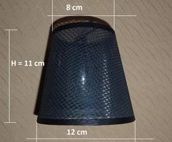 A098 - 12 cm średnica - na żarówkę świecową i małą kulkę